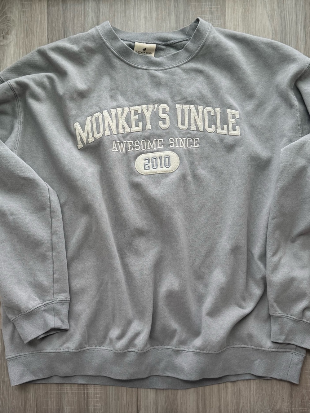 Women's Crewneck Sweatshirt - Light Gray